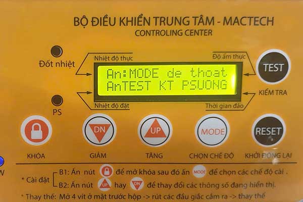 Hướng dẫn cài đặt máy ấp trứng công nghiệp Mactech