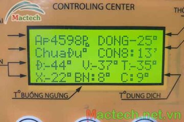 Màn hình LCD trên máy sấy Mactech